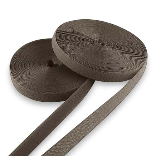 Klettverschluss-Set, 2,5 cm, braun, 22,7 m, nicht klebend, Nylon, strapazierfähig, ideal für Militär, Taschen, Kleidung, Schuhe, Rucksäcke, Zuhause, Büro, Schule, Handwerk, DIY Klettverschluss-Set, 2,5 cm, braun, 22,7 m, nicht klebend, Nylon, strapazierfähig, ideal für Militär, Taschen, Kleidung, Schuhe, Rucksäcke, Zuhause, Büro, Schule, Handwerk, DIY von Sheriffdrink