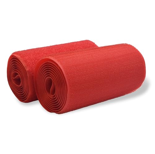 Rotes Klettband, 10,2 cm breit, nicht klebend, 91 cm Länge, Nylongewebe, Befestigungsband, starke Griffrolle, ideal für Feuerwehrmann, Uniform, Kleidung, Taschen, Schuhe, Hosen, DIY-Projekte, Handwerk Rotes Klettband, 10,2 cm breit, nicht klebend, 91 cm Länge, Nylongewebe, Befestigungsband, starke Griffrolle, ideal für Feuerwehrmann, Uniform, Kleidung, Taschen, Schuhe, Hosen, DIY-Projekte, Handwerk von Sheriffdrink