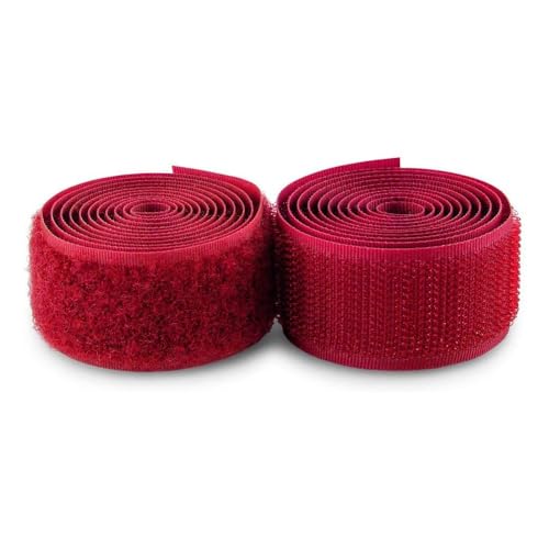 Rotes Klettband, 2,5 cm, zum Aufnähen, nicht klebend, Burgunderrot, 91 cm, Befestigungsband, Nylon, Klettverschluss, Stoffband für Kleidung, Taschen, Schuhe, Jacken, Uniformen, Bastelprojekte Rotes Klettband, 2,5 cm, zum Aufnähen, nicht klebend, Burgunderrot, 91 cm, Befestigungsband, Nylon, Klettverschluss, Stoffband für Kleidung, Taschen, Schuhe, Jacken, Uniformen, Bastelprojekte von Sheriffdrink