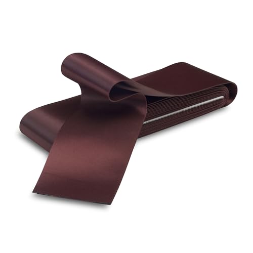 Seal Braunes Satinband für Decken, 5,1 cm x 12,7 m, einfach gefaltetes Band für Quilteinfassung, braune glatte Oberfläche, leicht zu nähen, strapazierfähiges Besatzmaterial, ideal für Decken, Basteln Seal Braunes Satinband für Decken, 5,1 cm x 12,7 m, einfach gefaltetes Band für Quilteinfassung, braune glatte Oberfläche, leicht zu nähen, strapazierfähiges Besatzmaterial, ideal für Decken, Basteln von Sheriffdrink