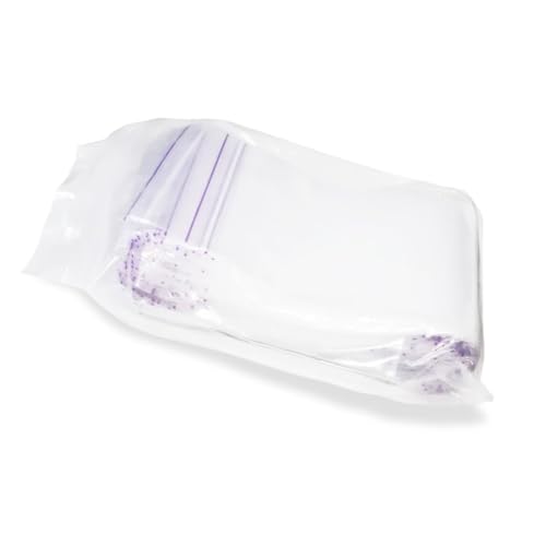 Transparente Kunststoff-Beutel mit Reißverschluss, 12,7 x 17,8 cm, langlebig, wiederverschließbar, 4 mm dick, wiederverwendbar, Kunststoff-Polybeutel mit wiederverschließbarem Reißverschluss, ideal von Sheriffdrink