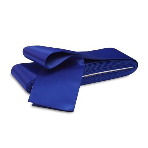 Yale-Blaues Satinband für Decken, 5,1 cm x 12,7 m, einfach gefaltetes Band für Quilteinfassung, blaue glatte Oberfläche, einfach zu nähen, strapazierfähiges Besatzmaterial, ideal für Decken, Basteln Yale-Blaues Satinband für Decken, 5,1 cm x 12,7 m, einfach gefaltetes Band für Quilteinfassung, blaue glatte Oberfläche, einfach zu nähen, strapazierfähiges Besatzmaterial, ideal für Decken, Basteln von Sheriffdrink