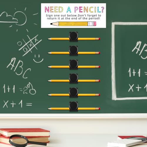 Sherr Magnetisches Bleistiftausleihstation-Set beinhaltet 6 Stifthalter und 1 Ausleihschild für Klassenzimmer, Schule, Klemmbrett, Stifthalter, Befestigung für Schüler, Lehrer, Zubehör Sherr Magnetisches Bleistiftausleihstation-Set beinhaltet 6 Stifthalter und 1 Ausleihschild für Klassenzimmer, Schule, Klemmbrett, Stifthalter, Befestigung für Schüler, Lehrer, Zubehör von Sherr