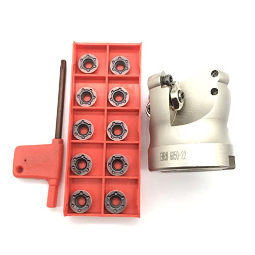 CNC-Fräser-Set Emrw Hartmetalleinsätze und Schraubenschlüssel-Drehwerkzeug (6r50-22 + RPMT1204) von Shexton