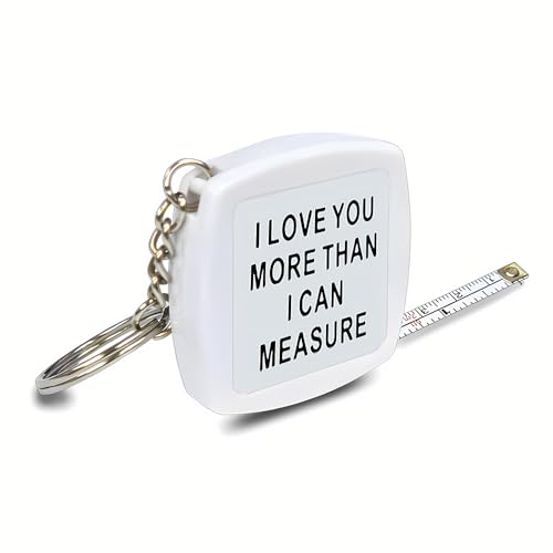 Einziehbares Maßband mit Aufschrift "I Love You" für Ehefrau, Ehemann, weiches Körpermaßband, Schlüsselanhänger für Paare, Jahrestag, Geburtstag, Geschenke für Freund, Freundin von ShiQiao Spl