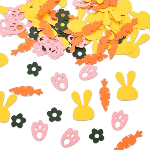 ShiQiao Spl Oster-Konfetti Häschen Karotte Blume Kaninchen-Fußabdrücke buntes Papier Konfetti Deko für Tische Frühlingsfeiern Geburtstagsfeiern Ostern Party Dekoration ShiQiao Spl Oster-Konfetti Häschen Karotte Blume Kaninchen-Fußabdrücke buntes Papier Konfetti Deko für Tische Frühlingsfeiern Geburtstagsfeiern Ostern Party Dekoration von ShiQiao Spl