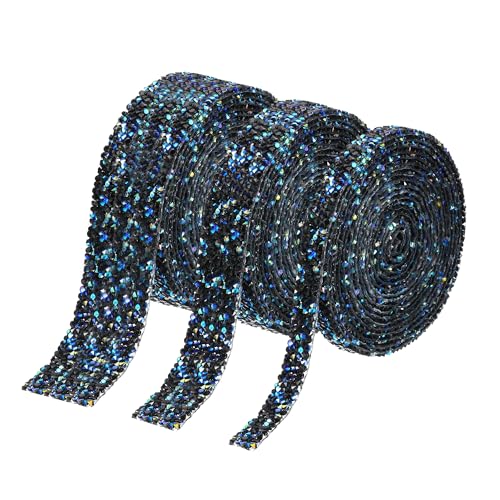 Shiawase 3 Rollen Bände Strassband Selbstklebend, Glitzerband Selbstklebend 3 Breiten, Strasssteine Glitzerband, Bling Strassband für DIY Kleidung, Hochzeit, Handwerk, Geschenkdekoration Shiawase 3 Rollen Bände Strassband Selbstklebend, Glitzerband Selbstklebend 3 Breiten, Strasssteine Glitzerband, Bling Strassband für DIY Kleidung, Hochzeit, Handwerk, Geschenkdekoration von Shiawase