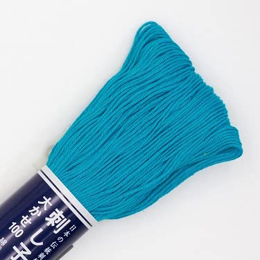 Olympus Sashiko Garn, 100 m Knäuel, japanisches Stick- und Quiltgarn, 112 Türkis Olympus Sashiko Garn, 100 m Knäuel, japanisches Stick- und Quiltgarn, 112 Türkis von Shibori Dragon