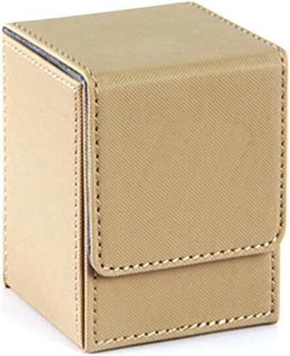 Shidongbla Karten-Deck-Box, große Größe für mehr als 100 Karten, Sandfarben von Shidongbla