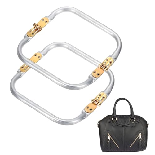 Clutch-Verschluss aus Aluminium, 200 x 90 mm, Kuss-Lock-Verschluss, quadratisch, montiert, für Taschen, Taschen, Clutch, Rahmen, Griffe für Bastelarbeiten, 2 Stück Clutch-Verschluss aus Aluminium, 200 x 90 mm, Kuss-Lock-Verschluss, quadratisch, montiert, für Taschen, Taschen, Clutch, Rahmen, Griffe für Bastelarbeiten, 2 Stück von ShigKeu