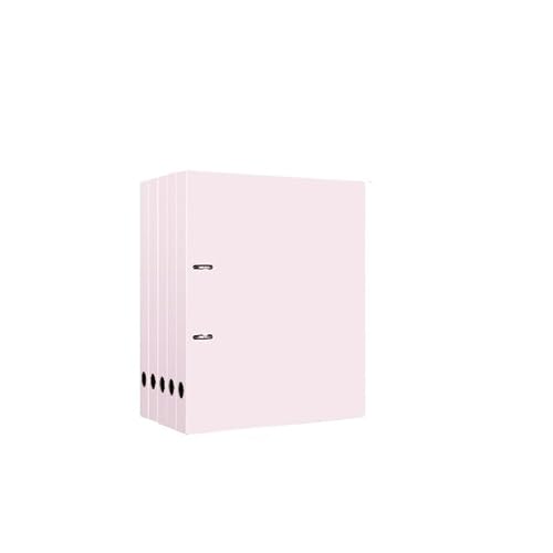 Schnellhefter 5 Stück A4 Perforierte Ordner PP Zwei-Loch Loseblatt-Ordner Informationsdatei-Organizer for Schule, Büro Fächermappe(Pink) von Shihan-2015