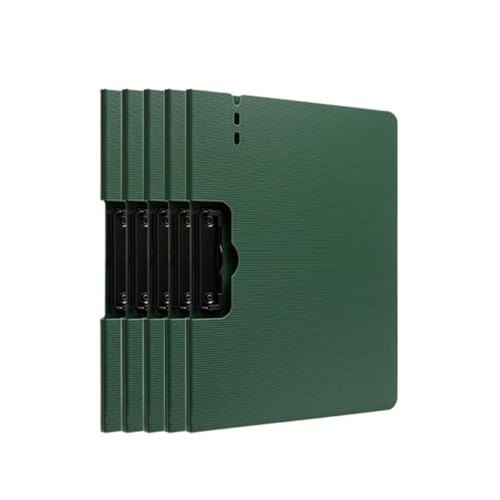 Schnellhefter 5 Stück Einzelclip-Ordner im A4-Format, multifunktional, faltbar, Schreibblock, Datenspeicherung, Bürobedarf Fächermappe(Green) von Shihan-2015