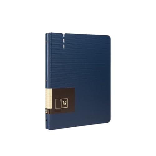 Schnellhefter A4-Dateiordner mit transparenten Einsätzen, verdickter Datendatei-Speicherbuch-Bürobedarf Fächermappe(Blue) von Shihan-2015