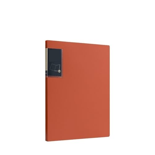Schnellhefter A4-Ordner mit transparenten Einlagen, 30-seitiges Datenbuch, mehrschichtiger Vertragsdokumenten-Organizer Fächermappe(Orange) von Shihan-2015