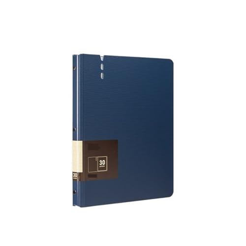 Schnellhefter A4-Ordner mit transparenten Einsätzen, verdickter Mehrzweck-Datendatei-Aufbewahrungsbuch-Bürobedarf Fächermappe(Blue) von Shihan-2015