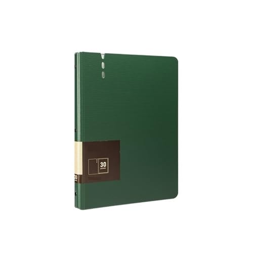 Schnellhefter A4-Ordner mit transparenten Einsätzen, verdickter Mehrzweck-Datendatei-Aufbewahrungsbuch-Bürobedarf Fächermappe(Green) von Shihan-2015