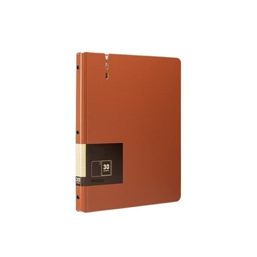 Schnellhefter A4-Ordner mit transparenten Einsätzen, verdickter Mehrzweck-Datendatei-Aufbewahrungsbuch-Bürobedarf Fächermappe(Orange) von Shihan-2015