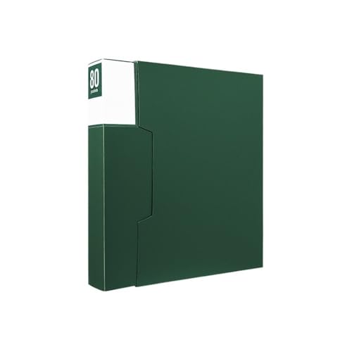 Schnellhefter Mehrlagiger A4-Ordner 80 Seiten Informationsheft mit Klarsichteinlagen Bürobedarf Notenmappe Fächermappe(Green) von Shihan-2015