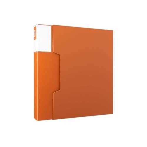 Schnellhefter Mehrlagiger A4-Ordner 80 Seiten Informationsheft mit Klarsichteinlagen Bürobedarf Notenmappe Fächermappe(Orange) von Shihan-2015