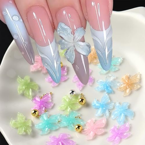 Shimmerz 100 Stück Kristall Blumen Nagel Anhänger und Edelsteine Gemischte Farben Frühlings Blumen Nagel Strass 3D Hawaii Blumen Nagel Schmuck Goldene Perlen Shimmerz 100 Stück Kristall Blumen Nagel Anhänger und Edelsteine Gemischte Farben Frühlings Blumen Nagel Strass 3D Hawaii Blumen Nagel Schmuck Goldene Perlen von Shimmerz