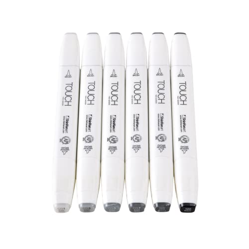 Touch Brush Marker Grey Colors 6er Set von ShinHanart