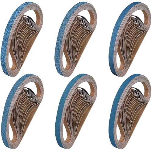 Shineboc Schleifband 13 x 457 mm, 40 Stück Bandschleifer Schleifbänder 40/60/80/120/240/400 Körnung für Polieren Metall, Holz Shineboc Schleifband 13 x 457 mm, 40 Stück Bandschleifer Schleifbänder 40/60/80/120/240/400 Körnung für Polieren Metall, Holz von Shineboc