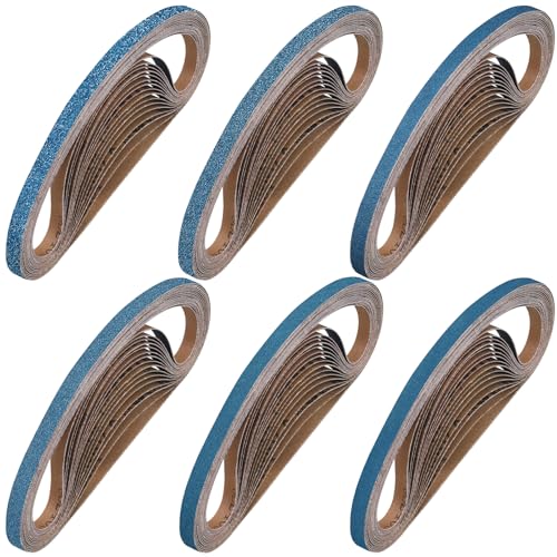 Shineboc Schleifband 9 x 533 mm, 40 Stück Bandschleifer Schleifbänder 40/60/80/120/240/400 Körnung für Polieren Metall, Holz Shineboc Schleifband 9 x 533 mm, 40 Stück Bandschleifer Schleifbänder 40/60/80/120/240/400 Körnung für Polieren Metall, Holz von Shineboc