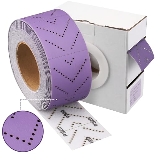 Shineboc Schleifblattrolle Körnung 320, 70 mm x 12 m lila Keramik-Schleifblattrolle, Schleifrolle, Zickzacklöcher, mit Textilbasis, Schleifpapier für Handschleifer zum Holz Metall Stahl Edelstahl Shineboc Schleifblattrolle Körnung 320, 70 mm x 12 m lila Keramik-Schleifblattrolle, Schleifrolle, Zickzacklöcher, mit Textilbasis, Schleifpapier für Handschleifer zum Holz Metall Stahl Edelstahl von Shineboc