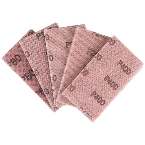 Shineboc Schleifgitter 25 Stk Schleifstreifen 70x125mm geeignet für Mirka Handschleifer - staubfreies Schleifen durch optimale Absaugung und geringen Staubandruck, Enthält Korn 80, 120, 180, 240, 400 Shineboc Schleifgitter 25 Stk Schleifstreifen 70x125mm geeignet für Mirka Handschleifer - staubfreies Schleifen durch optimale Absaugung und geringen Staubandruck, Enthält Korn 80, 120, 180, 240, 400 von Shineboc