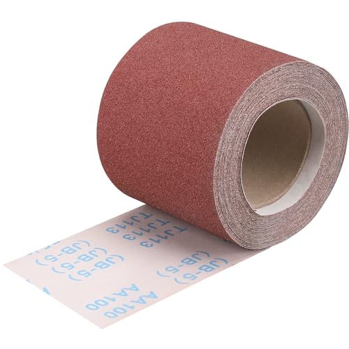 Shineboc Schleifpapier Rolle 115 mm x 10 m Körnung 100 für Hartholz, Farbe auf Holz für Handschleifer Schwingschleifer Shineboc Schleifpapier Rolle 115 mm x 10 m Körnung 100 für Hartholz, Farbe auf Holz für Handschleifer Schwingschleifer von Shineboc