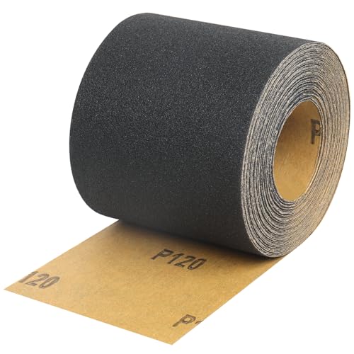 Shineboc Schleifpapier Rolle Körnung 120, 93 mm x 10 m Schleifleinen Rolle für Handschleifer zum Holz Metall, Werkstoff Siliziumkarbid, Schwarz Shineboc Schleifpapier Rolle Körnung 120, 93 mm x 10 m Schleifleinen Rolle für Handschleifer zum Holz Metall, Werkstoff Siliziumkarbid, Schwarz von Shineboc