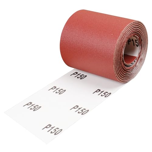 Shineboc Schleifpapier Rolle Körnung 150, 93 mm x 10 m Schleifleinen Rolle für Handschleifer Holz Metall Rot Shineboc Schleifpapier Rolle Körnung 150, 93 mm x 10 m Schleifleinen Rolle für Handschleifer Holz Metall Rot von Shineboc
