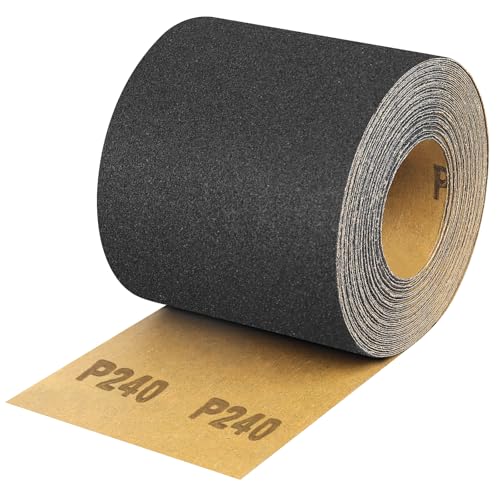 Shineboc Schleifpapier Rolle Körnung 240, 93 mm x 10 m Schleifleinen Rolle für Handschleifer zum Holz Metall, Werkstoff Siliziumkarbid, Schwarz Shineboc Schleifpapier Rolle Körnung 240, 93 mm x 10 m Schleifleinen Rolle für Handschleifer zum Holz Metall, Werkstoff Siliziumkarbid, Schwarz von Shineboc
