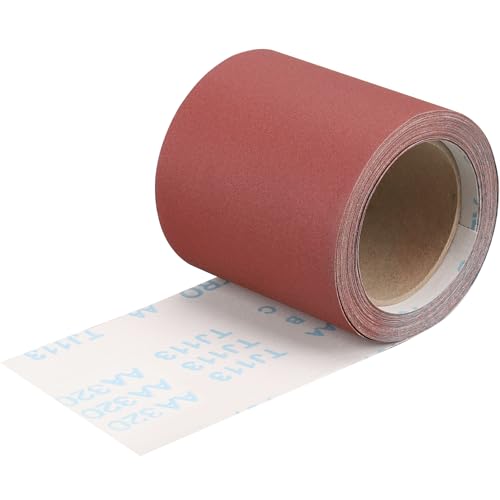 Shineboc Schleifpapier Rolle Körnung 320, 115 mm x 10 m Schleifleinen Rolle für Handschleifer zum Holz Metall Shineboc Schleifpapier Rolle Körnung 320, 115 mm x 10 m Schleifleinen Rolle für Handschleifer zum Holz Metall von Shineboc