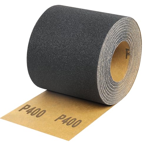 Shineboc Schleifpapier Rolle Körnung 400, 93 mm x 10 m Schleifleinen Rolle für Handschleifer zum Holz Metall, Werkstoff Siliziumkarbid, Schwarz Shineboc Schleifpapier Rolle Körnung 400, 93 mm x 10 m Schleifleinen Rolle für Handschleifer zum Holz Metall, Werkstoff Siliziumkarbid, Schwarz von Shineboc