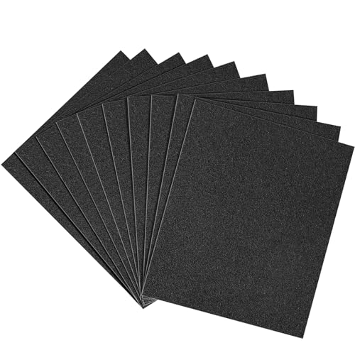 Shineboc Schleifpapier mit Körnung 80, 22,9 x 27,9 cm, Nass- und Trockenschleifpapier, Handschleifblätter für Holz, Metall, Automobil, Schleifen und Polieren, grob – 10 Blatt Shineboc Schleifpapier mit Körnung 80, 22,9 x 27,9 cm, Nass- und Trockenschleifpapier, Handschleifblätter für Holz, Metall, Automobil, Schleifen und Polieren, grob – 10 Blatt von Shineboc