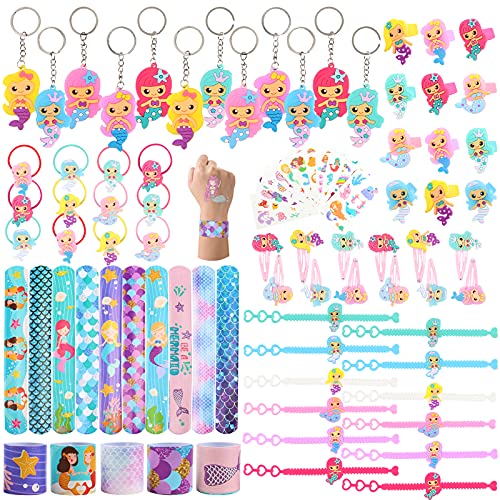 84 Stück Meerjungfrau Mitgebsel Kindergeburtstag Meerjungfrau Geburtstag Schnapparmband Ring Schlüsselanhänger Haarschmuck Tattoo Armband Meerjungfrau Party Mitgebsel Mädchen 84 Stück Meerjungfrau Mitgebsel Kindergeburtstag Meerjungfrau Geburtstag Schnapparmband Ring Schlüsselanhänger Haarschmuck Tattoo Armband Meerjungfrau Party Mitgebsel Mädchen von Shinelee