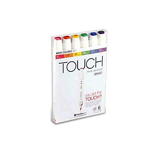 Touch Brush Marker Main Color 6er Set von Graff City