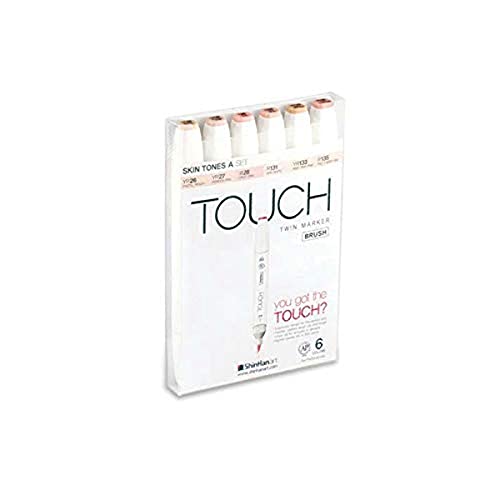 Touch Twin Brush Marker Skin Tones Set A 6 Stück von ShinHan