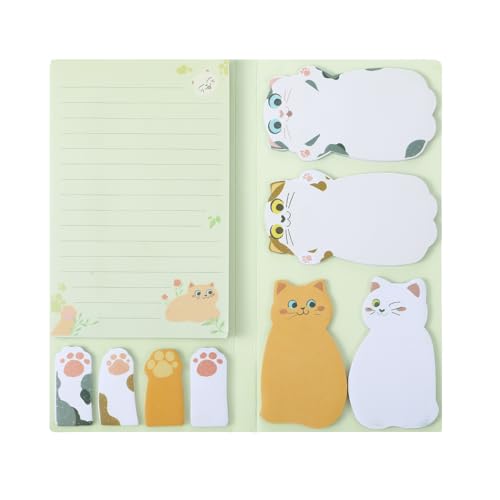 210 Blatt Katzen Haftnotizen Set, 10,5×20,5 CM Haftnotizblöcke, Geschenk für Katzenliebhaber, Haftnotizen Klebezettel Haftnotizen, Sticky Notes Aesthetic Geeignet für Schule, Büro, Zuhause 210 Blatt Katzen Haftnotizen Set, 10,5×20,5 CM Haftnotizblöcke, Geschenk für Katzenliebhaber, Haftnotizen Klebezettel Haftnotizen, Sticky Notes Aesthetic Geeignet für Schule, Büro, Zuhause von ShinherYee