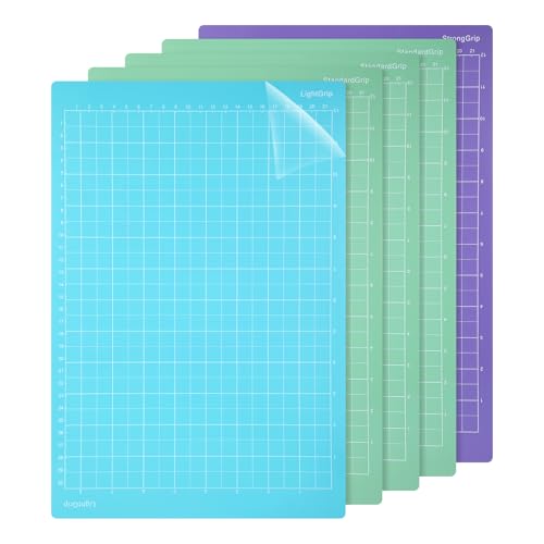 5 Stück Schneidematte für Cricut Joy, Schneidmatte für Cricut Joy Extra, Schneidematte Groß Rutschfester Matt für Zubehör (StandardGrip, LightGrip, StrongGrip) von ShinherYee