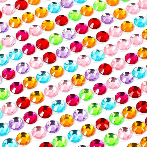 Glitzersteine Selbstklebend, Strasssteine Selbstklebend, Glitzersteine Selbstklebend Gesicht, Bunte Halbrunde Perlen Gesichts, Glitzersteine Gesicht Make Up Heimdekoration DIY (coloured) von ShinherYee