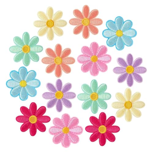 ShiningUU Aufnäher zum Aufbügeln mit niedlichen Blumen, 14 Stück, Gänseblümchen, bestickt, Blumenstickerei, Nähaufnäher, Dekorationen für selbstgemachte Taschen, Kleidung, Jeans, Jacken, Rucksäcke ShiningUU Aufnäher zum Aufbügeln mit niedlichen Blumen, 14 Stück, Gänseblümchen, bestickt, Blumenstickerei, Nähaufnäher, Dekorationen für selbstgemachte Taschen, Kleidung, Jeans, Jacken, Rucksäcke von ShiningUU