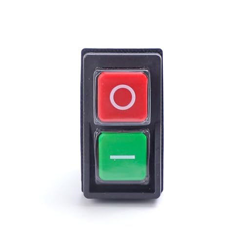 Zementmischerschalter - ShiningUU Ersatzschalter für elektrischen Betonmischer mit Bremsfunktion | Doppelpolige Abschaltsicherheit, elektromagnetischer Drucktastenschalter für Maschinen von ShiningUU