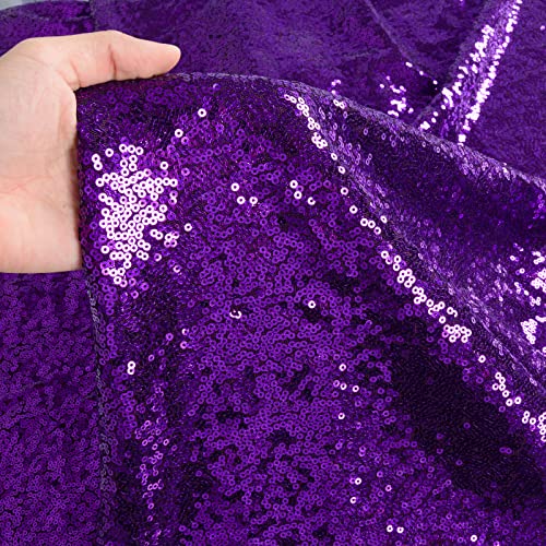 Lila Paillettenstoff 91 cm Waschbar - Funkelnder Polsterstoff Zuschnitt von The Yard - Sternenstoff zum Nähen für Pailletten-Kissen und Frauen Tücher von ShinyBeauty