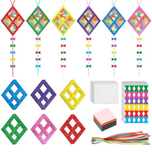 ShinyRelief 24 Sets Drachen Basteln DIY Drachen Seidenpapier Bastelsets Sommer Party Supplies DIY Hängende Ornamente Machen Sie Ihre eigene Sommer Strand Party Dekoration für Klassenzimmer Outdoor ShinyRelief 24 Sets Drachen Basteln DIY Drachen Seidenpapier Bastelsets Sommer Party Supplies DIY Hängende Ornamente Machen Sie Ihre eigene Sommer Strand Party Dekoration für Klassenzimmer Outdoor von ShinyRelief