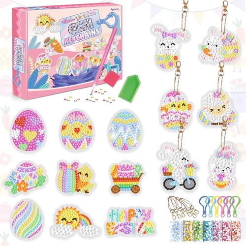 Shinybox 5D Diamond Painting Ostern, 15 Stück Ostern Diamant Malerei, Painting Kinder Set, DIY Diamond Painting Ostern Deko, Hase Ostereier Diamond Painting Schlüsselanhänger für Jungen und Mädchen Shinybox 5D Diamond Painting Ostern, 15 Stück Ostern Diamant Malerei, Painting Kinder Set, DIY Diamond Painting Ostern Deko, Hase Ostereier Diamond Painting Schlüsselanhänger für Jungen und Mädchen von Shinybox
