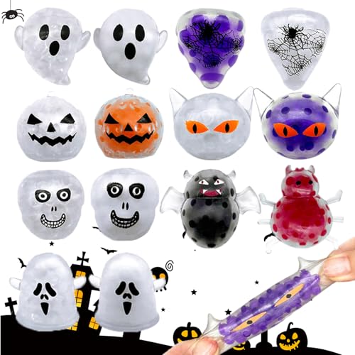 Shinybox Halloween Anti Stress Bälle, 14 Stück Stressbälle Halloween, Antistress Spielzeug Bälle, Kürbis Geist Spinne Fledermaus Anti Stress Spielzeug, Halloween Party Geschenk Mitgebsel Shinybox Halloween Anti Stress Bälle, 14 Stück Stressbälle Halloween, Antistress Spielzeug Bälle, Kürbis Geist Spinne Fledermaus Anti Stress Spielzeug, Halloween Party Geschenk Mitgebsel von Shinybox
