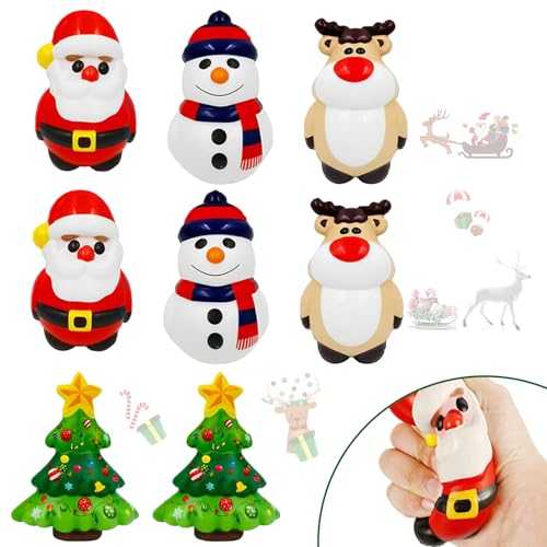 Shinybox Weihnachten Spielzeug, 8 Stück Weihnachten Stress Spielzeug, Weihnachtsmänner, Weihnachtsbäume, Schneemänner, Elche Stressball, Weihnachtstag Party Geschenk Mitgebsel Shinybox Weihnachten Spielzeug, 8 Stück Weihnachten Stress Spielzeug, Weihnachtsmänner, Weihnachtsbäume, Schneemänner, Elche Stressball, Weihnachtstag Party Geschenk Mitgebsel von Shinybox
