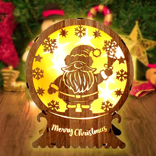 Shinybox Weihnachtstag Dekoration Lampe, 3D Weihnachtsdeko Laterne, Weihnachten LED Deko, Weihnachten Deko, Batteriebetrieben, Weihnachtsdekoration Innen Außen, Weihnachtstag Geschenke(B) von Shinybox